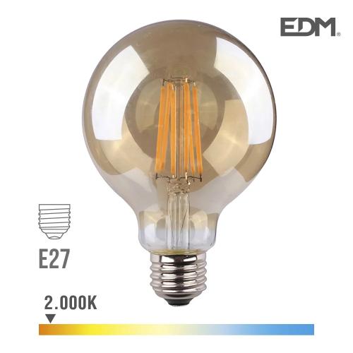 Lâmpada Led Vintage Balão 8w E27 700lm 2.000k