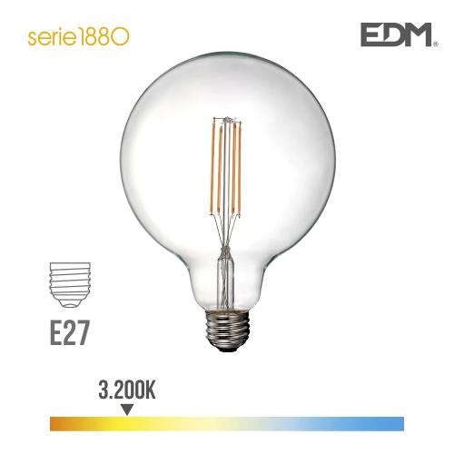 Lâmpada Globo Filamento De Led Ø 125mm E27 6w