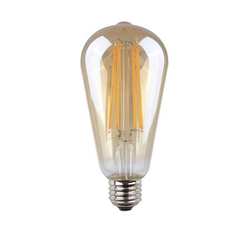 Lampada Ovoide Filamento Led Vidro Vintage E27 6w