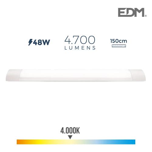 Armadura Eletronica Led 48w 4700lm 4.000k Luz Dia