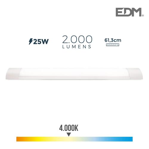 Armadura Eletronica Led 25w 2200lm 4.000k Luz Dia