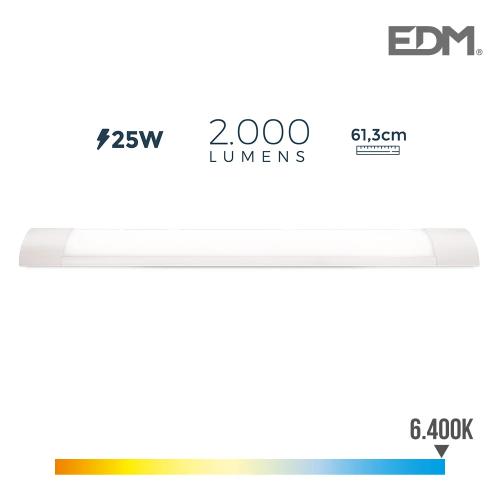 Armadura Eletronica Led 25w 2200l 6.400k Luz Fria