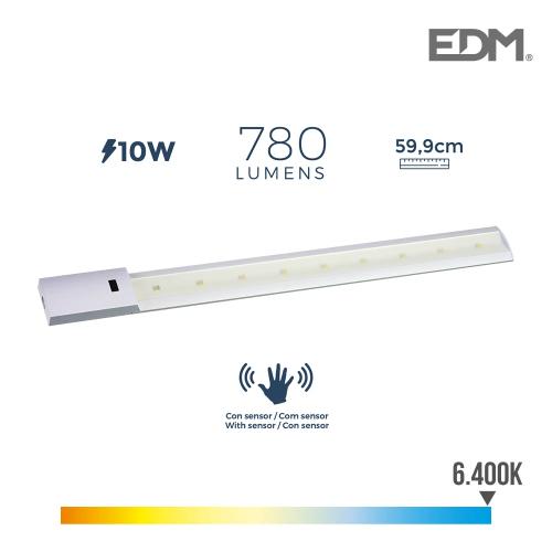 Armadura Led Com Sensor 10w 780 Lumens 6.400k