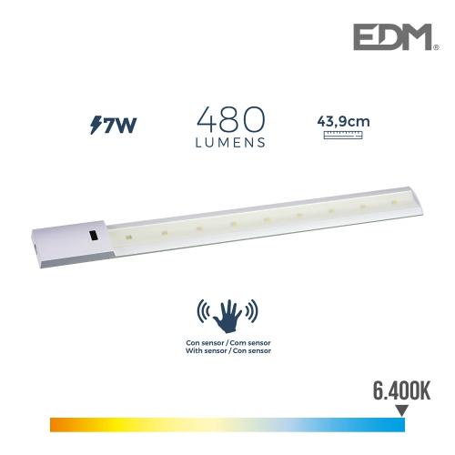 Armadura Led Com Sensor 7w 480 Lumens 6.400k