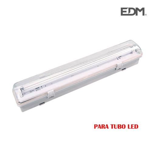 Armadura com Plastico para 1 Tubo LED de 18w (Eq.