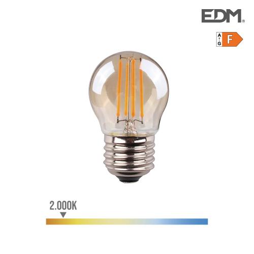 Lâmpada Filamento Led Vidro Vintage E27 4.5w 2000k