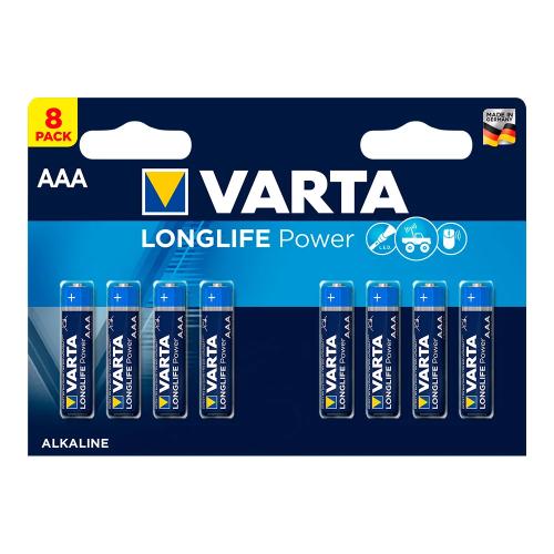 Pilha Varta Long Life Power Aaa Lr03 Pack 8uni