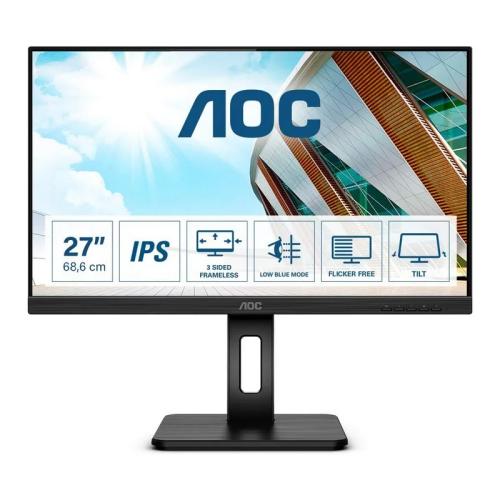 Aoc 27p2q LED Display 68.6 Cm (27 ) 1920 X 1080 Pixels Full Hd Black
