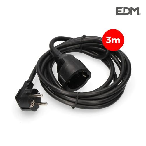 Extensão De Cabo 3x1,5 T/tl 3mts Preto