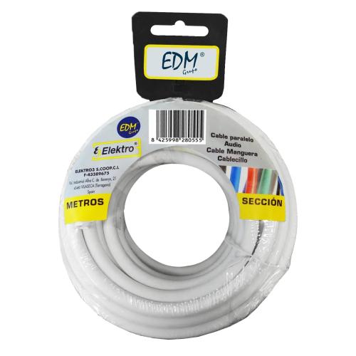 Bobina de Cabo Coaxial Blindado de Cobre 10m Edm