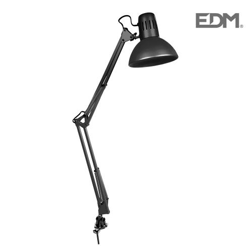 Candeeiro de Mesa Arquiteto Preto Modelo Mebourne.