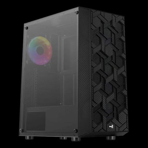 AEROCOOL HIVE-G-BK-V3, MIDI TOWER, PC, ACRILONITR.