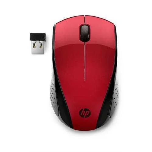 Ratón Inalámbrico Hp 220/ Hasta 1600 Dpi/ Rojo