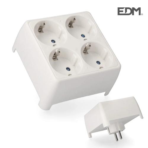 Ficha 4 Tomadas T/tl 16a 250v 4,8mm