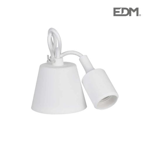 Cabo para Candeeiro Suspenso de Silicone E27 60w Cor Branco Edm