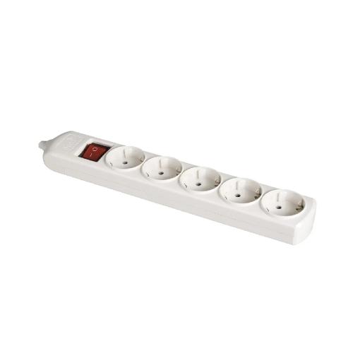 Bloco 5 Tomadas, Com T/t Lateral 16a 250v. Branco