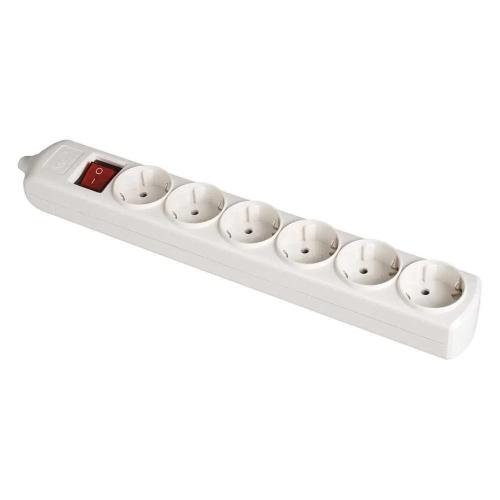 Bloco 6 Tomadas, Com T/t Lateral 16a 250v. Branco