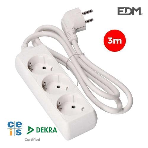 Prom.Neto* Bloco 3 Tomadas T/Tl 3m 3x1,5mm