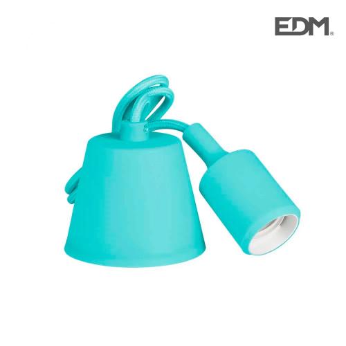 Cabo para Suspensão em Silicone E27 60w Azul