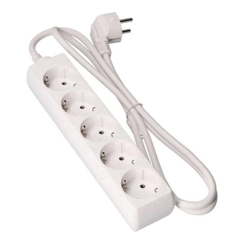 Bloco 5 Tomadas Schuko 1,5m 3x1,5mm