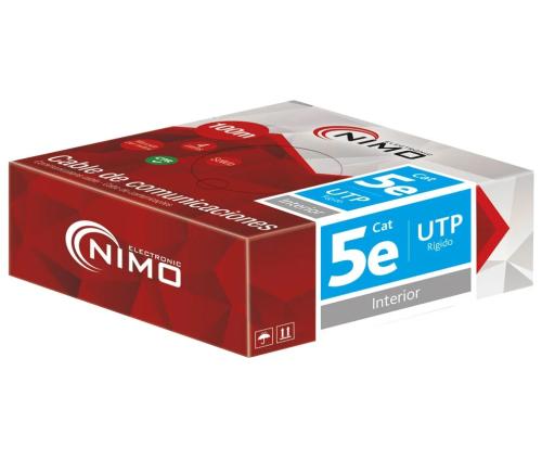 Cable para Datos Utp Cat.5e Rígido Interior, 100m