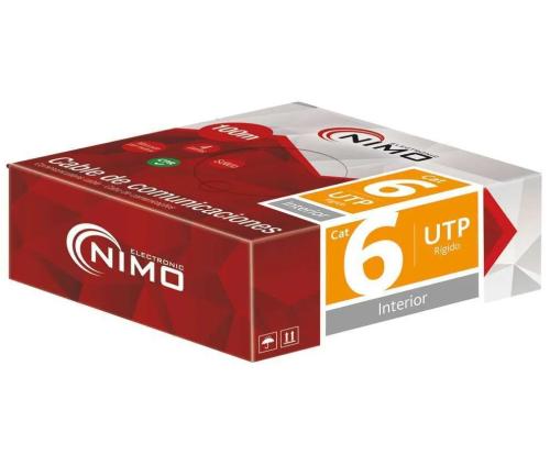 Cable para Datos Utp Cat.6 Rígido Interior, 100m