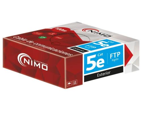 Cable para Datos Ftp Cat.5e Rígido Exterior, 100m