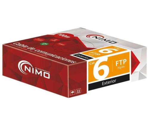 Cable para Datos Ftp Cat.6 Rígido Exterior, 100m