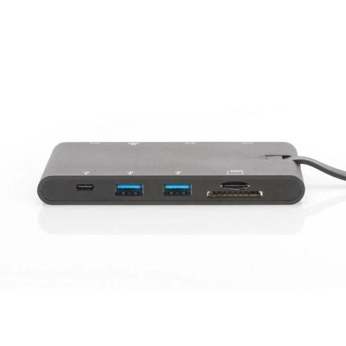 DIGITUS Uni Dock. Estado. 2xUSB-C 2xVídeo 2xUSB3 R