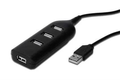 DIGITUS USB 2.0 Hub 4 portas 4 x USB A / F na cone