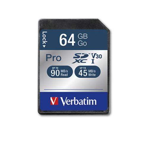 Verbatim Sdxc Karte Pro 64gb Class 10 Uhs-I 47022