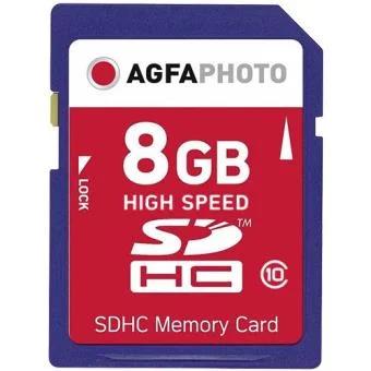 Agfaphoto Sdhc Cartão 8gb High Speed Class 10 Uhs I U1 V10