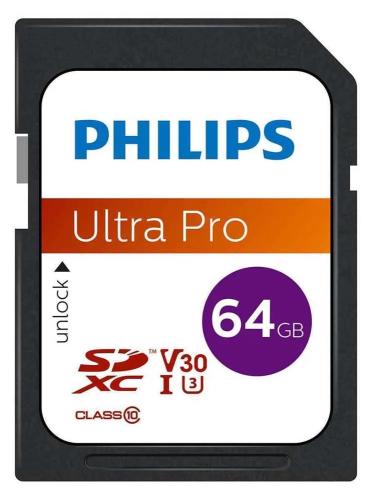 Philips Sdxc Card 64gb Class 10 Uhs-I U3 V30 A1