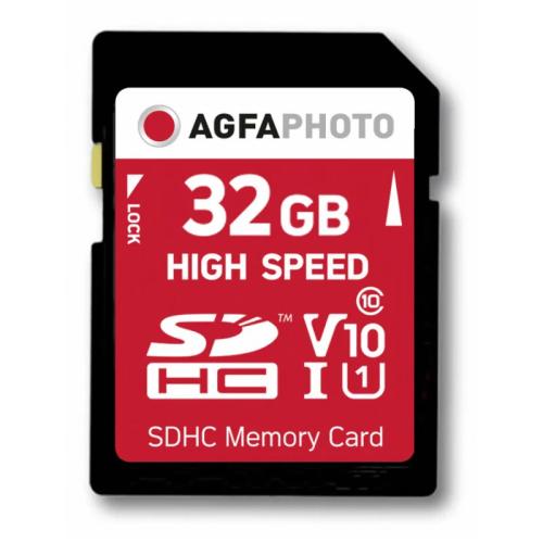 Agfaphoto Sdhc Cartão 32gb High Speed Class 10 Uhs I U1 V10