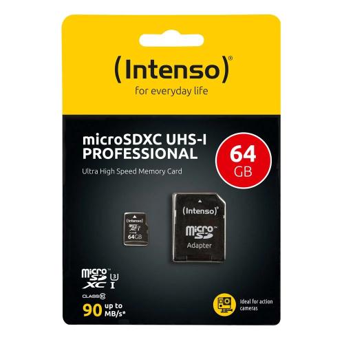 Cartão Micro Sd Intenso 3433490 64gb