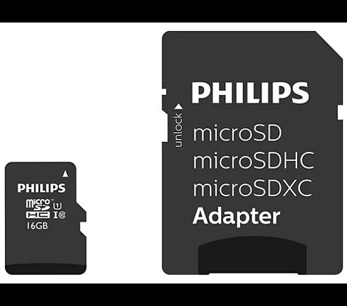 Philips Microsdhc Card 16gb Class 10 Uhs-I U1 Incl. Adapter
