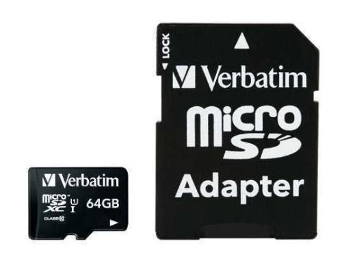 Verbatim Microsdxc 64gb Class 10 Uhs-I Incl Adapt. 44084