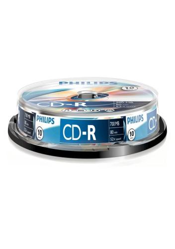 1x10 Philips Cd-R 80min 700mb 52x Sp