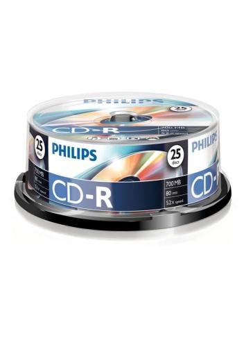 Pack 25x Cd-R 80min 700mb 52x - Philips