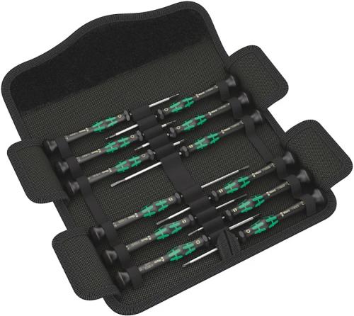 Kraftform Micro Precision Screwdriver Set (12 Pieces) - Wera