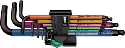 Conjunto de teclas WERA 950/9 Hex-Plus HF 1 L, Bla