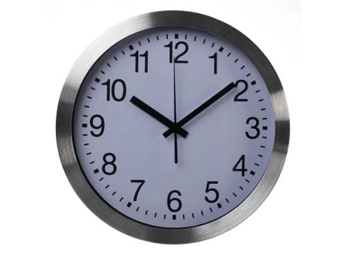 Reloj de Pared de Aluminio - 30 Cm