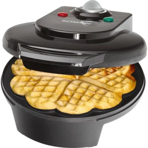 Bomann Wa 5018 Cb Black Heart Waffle Maker