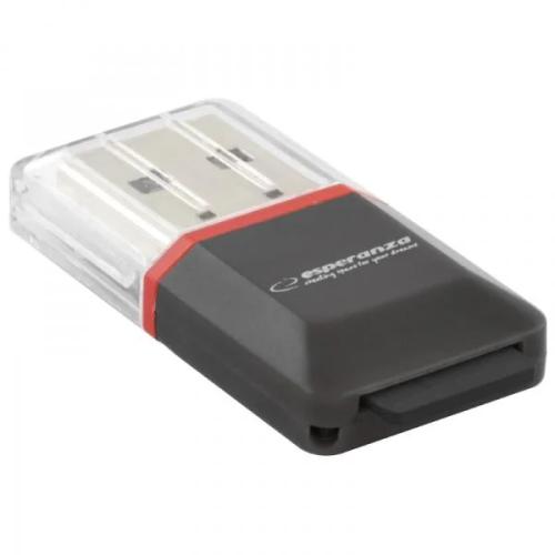 Esperanza Micro Sd Usb 2.0 Card Reader Black