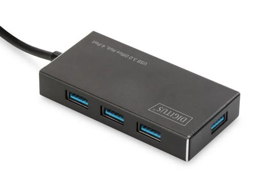 DIGITUS USB 3.0 Office Hub 4 portas 5V / 2A alimen