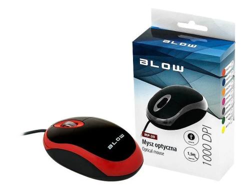 Optical Mouse Blow Mp-20 Usb Red