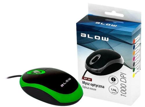 Optical Mouse Blow Mp-20 Usb Green