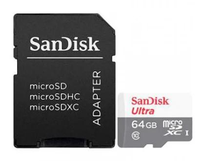 Cartão de Memória Sdxc Sandisk Sdsqunr-064g-Gn3ma 64 Gb Cl10