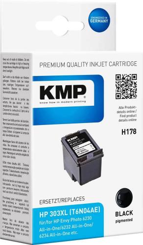 Cartucho de tinta preta KMP H178 compatível com HP