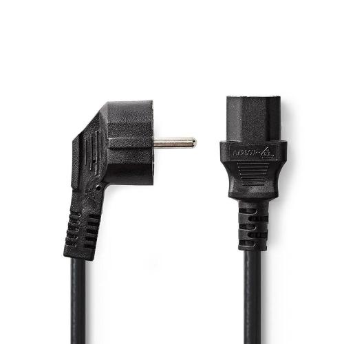 Cabo Alimentaçao Schuko Macho 90º/iec-320-c13 2m